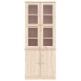 Vitrina de cristal ALTA madera maciza de pino 77x35x186,5 cm de vidaXL, Aparadores - Ref: Foro24-353949, Precio: 278,52 €, De...