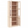 Vitrina de cristal ALTA madera maciza de pino 77x35x186,5 cm de vidaXL, Aparadores - Ref: Foro24-353949, Precio: 278,52 €, De...