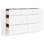 Cómoda cajonera ALTA madera maciza pino blanco 112x35x73 cm de vidaXL, Cajoneras - Ref: Foro24-353920, Precio: 231,28 €, Desc...