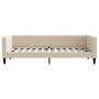 Sofá cama tela color crema 90x200 cm de vidaXL, Camas y somieres - Ref: Foro24-353987, Precio: 186,28 €, Descuento: %