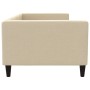 Sofá cama tela color crema 90x200 cm de vidaXL, Camas y somieres - Ref: Foro24-353987, Precio: 186,28 €, Descuento: %