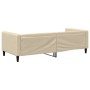 Sofá cama tela color crema 90x200 cm de vidaXL, Camas y somieres - Ref: Foro24-353987, Precio: 186,28 €, Descuento: %