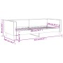 Sofá cama tela color crema 90x200 cm de vidaXL, Camas y somieres - Ref: Foro24-353987, Precio: 186,28 €, Descuento: %