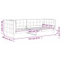 Sofá cama terciopelo rosa 80x200 cm de vidaXL, Camas y somieres - Ref: Foro24-354004, Precio: 198,11 €, Descuento: %