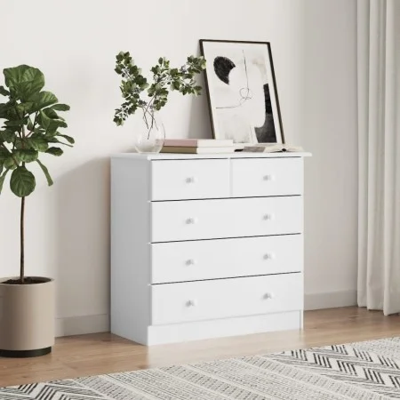 Chest of drawers ALTA solid white pine wood 77x35x73 cm by vidaXL, Drawers - Ref: Foro24-353922, Price: 149,81 €, Discount: %