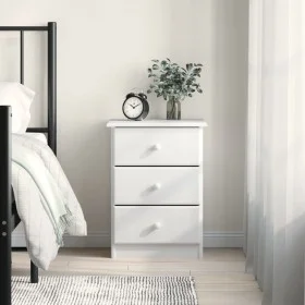 ALTA bedside table solid white pine wood 41x35x55.5 cm by vidaXL, Nightstands - Ref: Foro24-353918, Price: 73,56 €, Discount: %