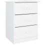 Mesita de noche ALTA madera maciza de pino blanco 41x35x55,5 cm de vidaXL, Mesitas de noche - Ref: Foro24-353918, Precio: 69,...