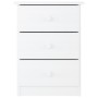 Mesita de noche ALTA madera maciza de pino blanco 41x35x55,5 cm de vidaXL, Mesitas de noche - Ref: Foro24-353918, Precio: 69,...