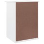 Mesita de noche ALTA madera maciza de pino blanco 41x35x55,5 cm de vidaXL, Mesitas de noche - Ref: Foro24-353918, Precio: 69,...