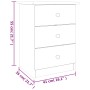 Mesita de noche ALTA madera maciza de pino blanco 41x35x55,5 cm de vidaXL, Mesitas de noche - Ref: Foro24-353918, Precio: 69,...