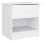 Mesita de noche ALTA madera maciza de pino blanco 41x35x41 cm de vidaXL, Mesitas de noche - Ref: Foro24-353914, Precio: 48,06...