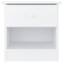 Mesita de noche ALTA madera maciza de pino blanco 41x35x41 cm de vidaXL, Mesitas de noche - Ref: Foro24-353914, Precio: 48,06...