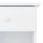Tall solid white pine wood bedside table 41x35x41 cm by vidaXL, Nightstands - Ref: Foro24-353914, Price: 47,31 €, Discount: %