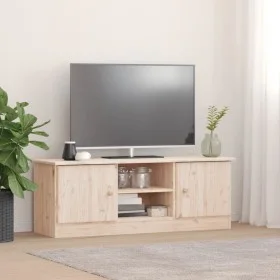 Mueble de TV ALTA madera maciza de pino 112x35x41 cm de vidaXL, Muebles TV - Ref: Foro24-353935, Precio: 89,36 €, Descuento: %