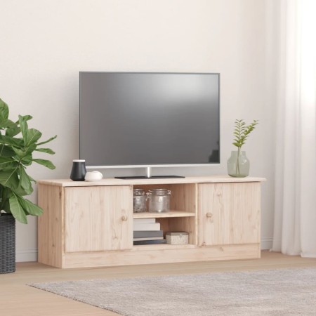 Mueble de TV ALTA madera maciza de pino 112x35x41 cm de vidaXL, Muebles TV - Ref: Foro24-353935, Precio: 90,68 €, Descuento: %