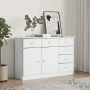 Aparador ALTA madera maciza de pino 112x35x73 cm de vidaXL, Aparadores - Ref: Foro24-353940, Precio: 170,48 €, Descuento: %