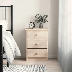 Mesita de noche ALTA madera maciza de pino 41x35x55,5 cm de vidaXL, Mesitas de noche - Ref: Foro24-353917, Precio: 64,51 €, D...
