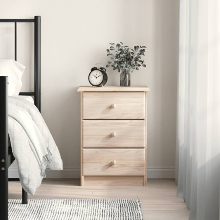 Mesita de noche ALTA madera maciza de pino 41x35x55,5 cm de vidaXL, Mesitas de noche - Ref: Foro24-353917, Precio: 72,98 €, D...