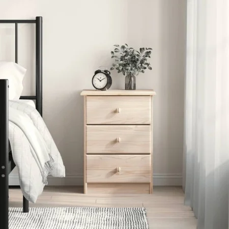 Mesita de noche ALTA madera maciza de pino 41x35x55,5 cm de vidaXL, Mesitas de noche - Ref: Foro24-353917, Precio: 64,51 €, D...