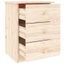 Mesita de noche ALTA madera maciza de pino 41x35x55,5 cm de vidaXL, Mesitas de noche - Ref: Foro24-353917, Precio: 64,51 €, D...