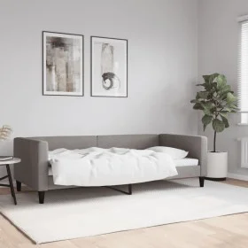 Sofá cama tela gris taupe 90x200 cm de vidaXL, Camas y somieres - Ref: Foro24-353986, Precio: 184,09 €, Descuento: %