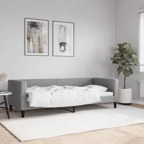 Sofá cama tela gris claro 80x200 cm de vidaXL, Camas y somieres - Ref: Foro24-353978, Precio: 178,45 €, Descuento: %