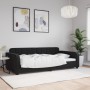 Sofá cama terciopelo negro 100x200 cm de vidaXL, Camas y somieres - Ref: Foro24-354069, Precio: 199,12 €, Descuento: %