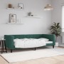 Sofá cama terciopelo verde oscuro 90x200 cm de vidaXL, Camas y somieres - Ref: Foro24-354010, Precio: 187,38 €, Descuento: %