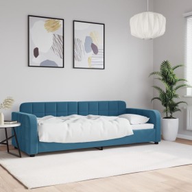Sofá cama terciopelo azul 80x200 cm de vidaXL, Camas y somieres - Ref: Foro24-354050, Precio: 187,24 €, Descuento: %