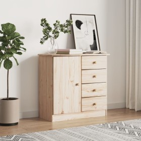 Aparador ALTA madera maciza de pino 77x35x73 cm de vidaXL, Aparadores - Ref: Foro24-353943, Precio: 116,98 €, Descuento: %