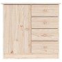 Aparador ALTA madera maciza de pino 77x35x73 cm de vidaXL, Aparadores - Ref: Foro24-353943, Precio: 116,98 €, Descuento: %