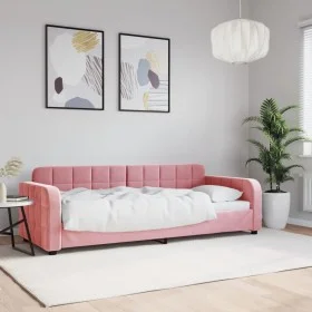 Sofá cama terciopelo rosa 80x200 cm de vidaXL, Camas y somieres - Ref: Foro24-354054, Precio: 185,25 €, Descuento: %