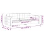 Sofá cama terciopelo rosa 80x200 cm de vidaXL, Camas y somieres - Ref: Foro24-354054, Precio: 188,12 €, Descuento: %