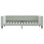 Sofá cama terciopelo gris claro 80x200 cm de vidaXL, Camas y somieres - Ref: Foro24-354001, Precio: 186,16 €, Descuento: %