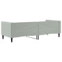Sofá cama terciopelo gris claro 80x200 cm de vidaXL, Camas y somieres - Ref: Foro24-354001, Precio: 186,16 €, Descuento: %