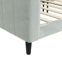 Sofá cama terciopelo gris claro 80x200 cm de vidaXL, Camas y somieres - Ref: Foro24-354001, Precio: 186,16 €, Descuento: %