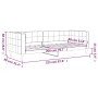 Sofá cama terciopelo gris claro 80x200 cm de vidaXL, Camas y somieres - Ref: Foro24-354001, Precio: 186,16 €, Descuento: %