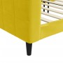 Sofá cama terciopelo amarillo 80x200 cm de vidaXL, Camas y somieres - Ref: Foro24-354006, Precio: 177,42 €, Descuento: %