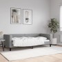 Sofá cama tela gris claro 90x200 cm de vidaXL, Camas y somieres - Ref: Foro24-353983, Precio: 171,52 €, Descuento: %
