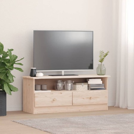 Mueble de TV con cajones ALTA madera maciza pino 100x35x41 cm de vidaXL, Muebles TV - Ref: Foro24-353933, Precio: 73,46 €, De...