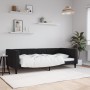 Sofá cama terciopelo negro 90x200 cm de vidaXL, Camas y somieres - Ref: Foro24-354012, Precio: 172,34 €, Descuento: %