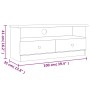 Mueble de TV con cajones ALTA madera maciza pino 100x35x41 cm de vidaXL, Muebles TV - Ref: Foro24-353933, Precio: 73,46 €, De...