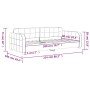 Sofá cama terciopelo azul 90x200 cm de vidaXL, Camas y somieres - Ref: Foro24-354057, Precio: 214,17 €, Descuento: %