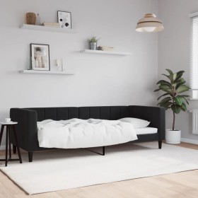 Sofá cama terciopelo negro 80x200 cm de vidaXL, Camas y somieres - Ref: Foro24-354005, Precio: 181,95 €, Descuento: %