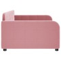 Sofá cama terciopelo rosa 100x200 cm de vidaXL, Camas y somieres - Ref: Foro24-354068, Precio: 201,85 €, Descuento: %