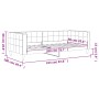 Sofá cama terciopelo azul 90x200 cm de vidaXL, Camas y somieres - Ref: Foro24-354007, Precio: 187,62 €, Descuento: %