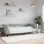 Sofá cama terciopelo gris claro 100x200 cm de vidaXL, Camas y somieres - Ref: Foro24-354015, Precio: 200,17 €, Descuento: %