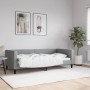Sofá cama tela gris claro 90x190 cm de vidaXL, Camas y somieres - Ref: Foro24-353993, Precio: 215,90 €, Descuento: %