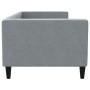Sofá cama tela gris claro 90x190 cm de vidaXL, Camas y somieres - Ref: Foro24-353993, Precio: 215,90 €, Descuento: %