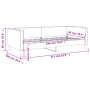 Sofá cama tela gris claro 90x190 cm de vidaXL, Camas y somieres - Ref: Foro24-353993, Precio: 215,90 €, Descuento: %